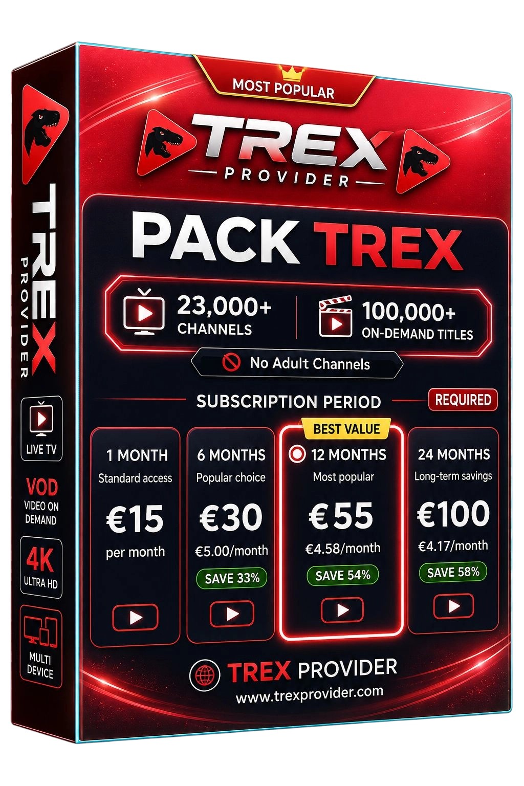 TREX IPTV 24 Months