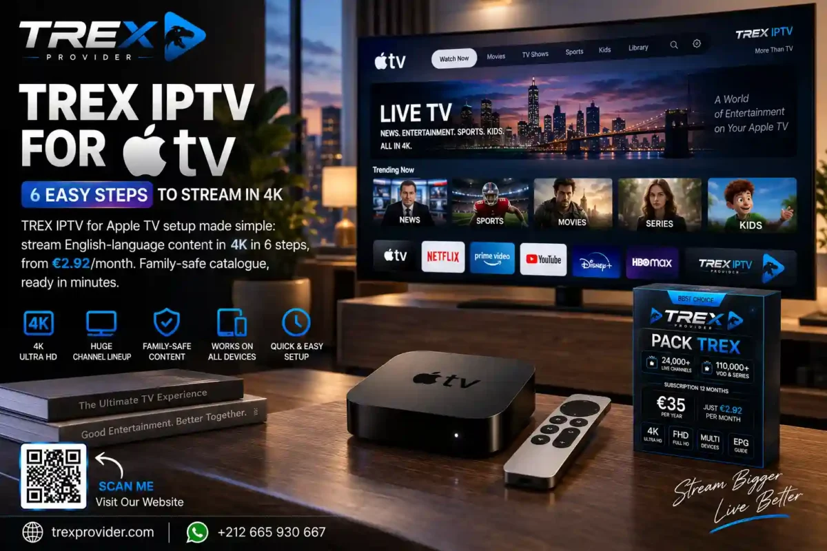 TREX IPTV for Apple TV